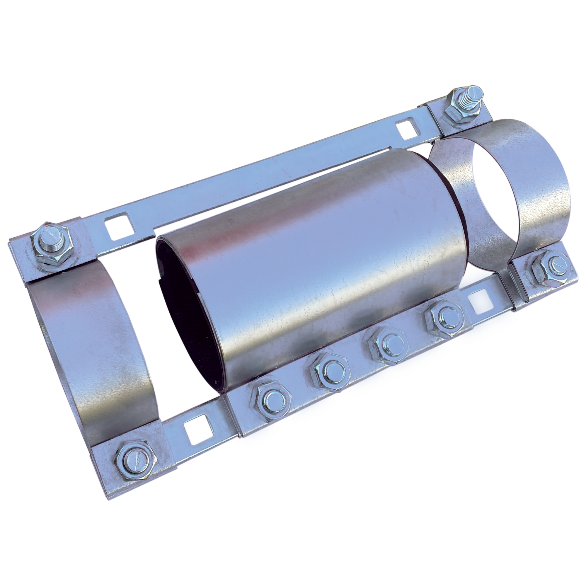 Side-Band Couplers are fully divisible compression couplers that can be used as a transition between dissimilar conduits such as HDPE to PVC, threaded & non-threaded metal conduit, or fiberglass (FRP) conduit. The dual-locking sidebands provide a high pull-out strength and maximum holding power to connect or repair conduit. Zinc-plated carbon steel bolts are included for tightening the Side-Band Coupler.