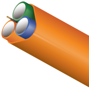 FuturePath configuration consisting of 2, 3, or 4 conduits, available in a variety of sizes and wall types. A perfect choice for customers who would like to plan for future possibilities using larger standard fiber cables.