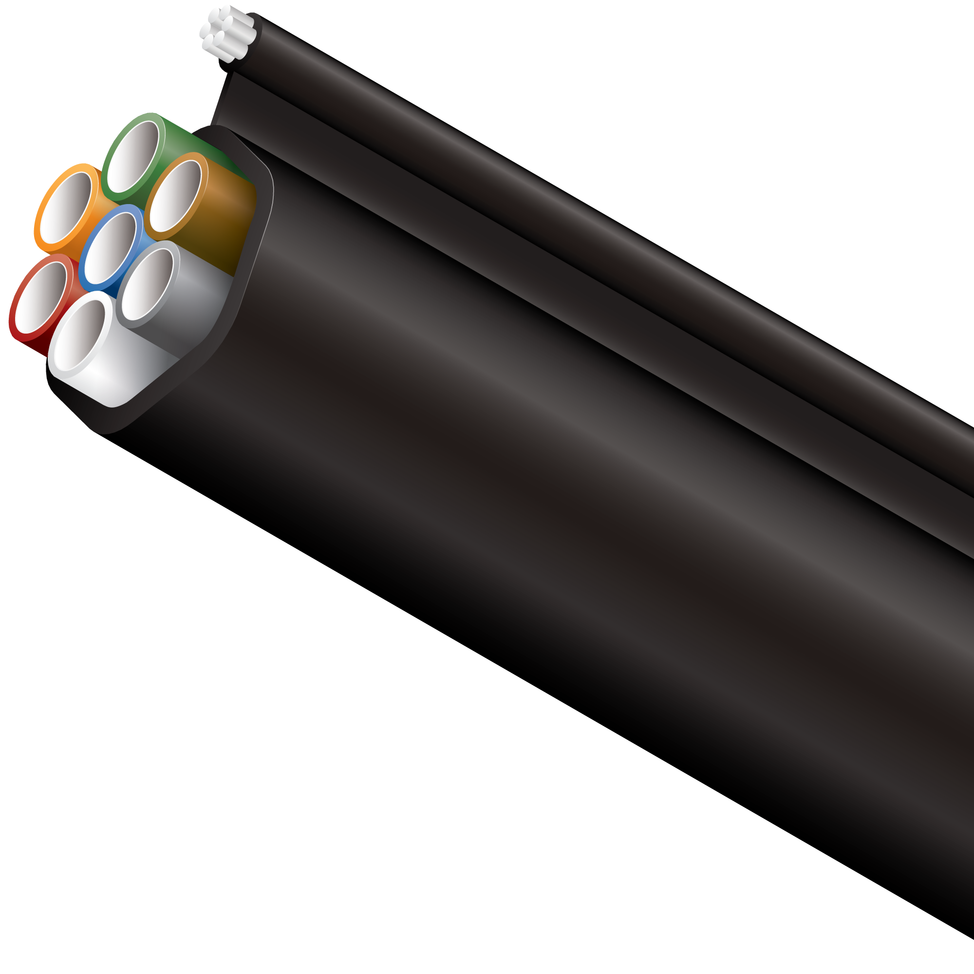 For a fast installation and the lowest deployment cost, nothing beats FuturePath Figure-8. Constructed with factory bundled MicroDucts and a polyethylene oversheath that incorporates a 1/4" Extra High Strength Galvanized Steel Strand. 