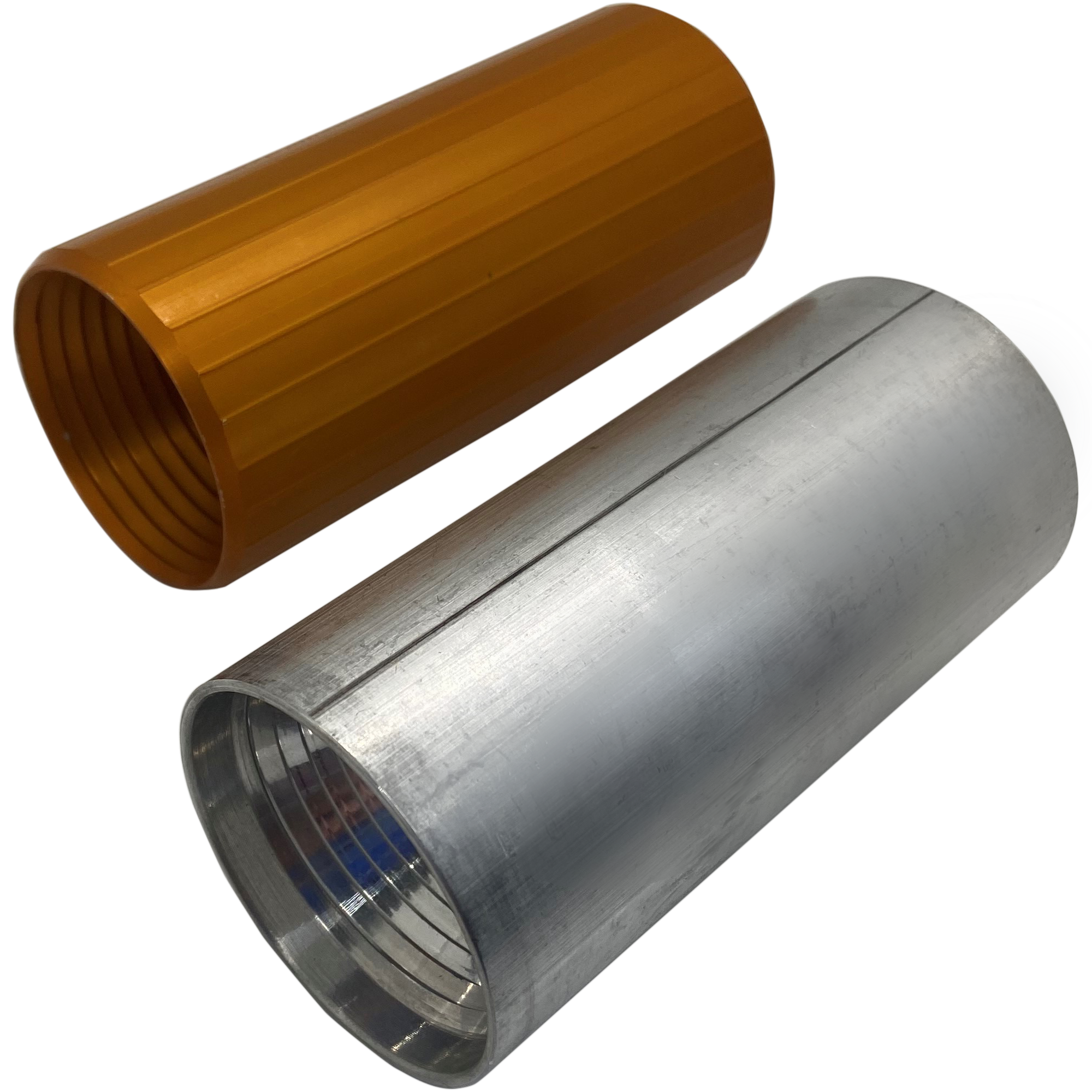 Reverse-threaded aluminum coupler. Tapered threads accommodate a wide range of conduit OD's within a given conduit size. Also available in a Riser/Plenum rated version.