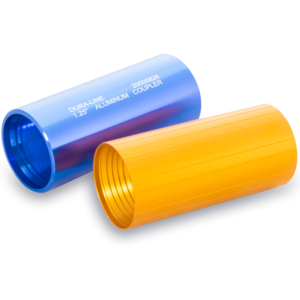 Reverse-threaded aluminum coupler. Tapered threads accommodate a wide range of conduit ODs within a given conduit size. Also available in a Riser/Plenum rated version.