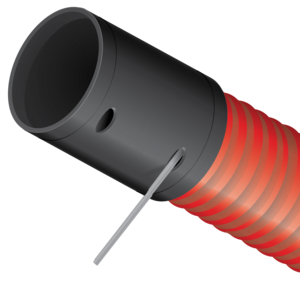 PowerGuard® Flex is lightweight, continuous length conduit for direct bury or concrete encasement. This product is ideal for use with low- and medium-voltage cables as per the requirements of CSA C22.2 No. 327. Currently available in 103mm (4").