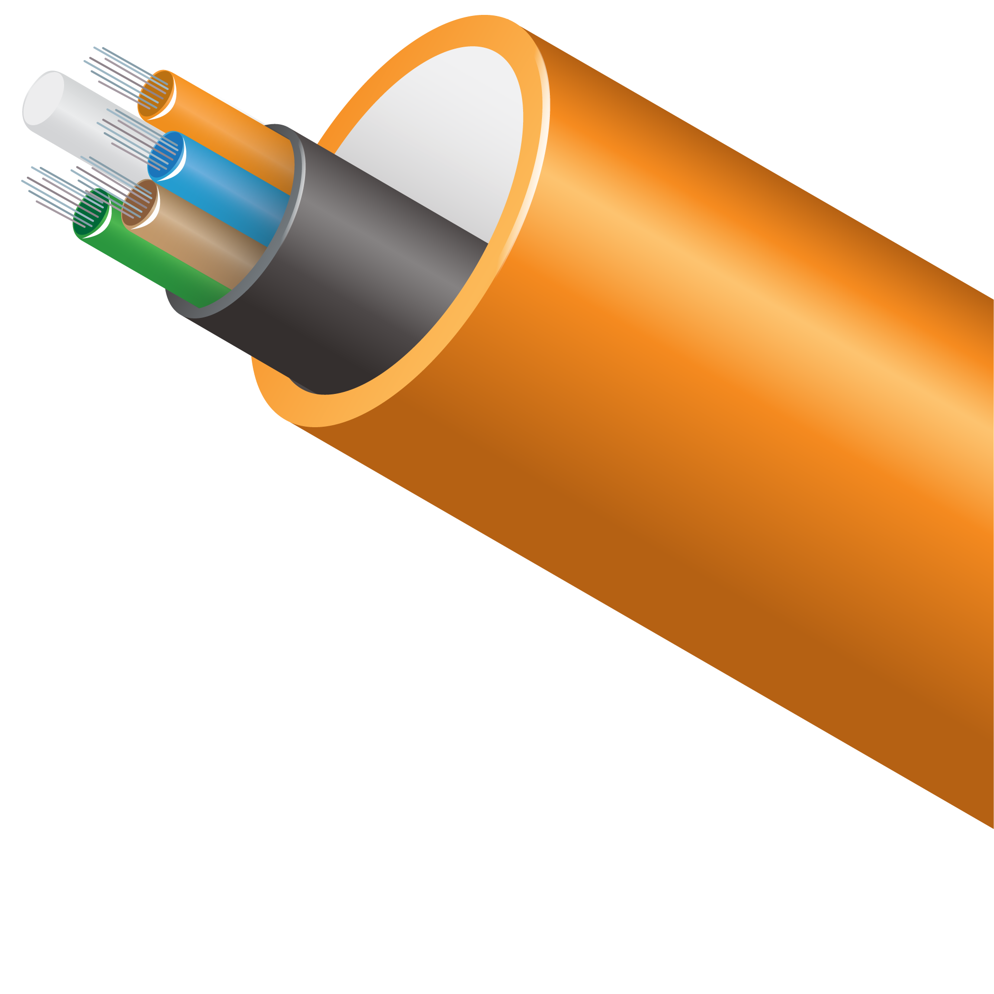 With Cable-in-Conduit (CIC), your choice of cable is factory pre-installed allowing for one-step placement of conduit and cable. 