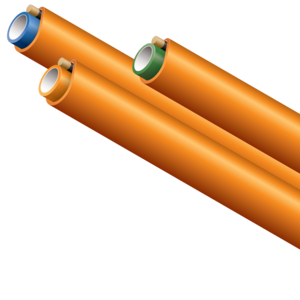 Perfect for Drops in FTTH applications, MicroDucts with a location wire for easy identification in the ground. 