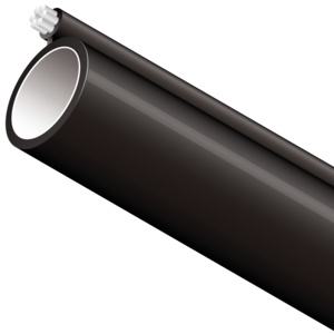 Standard Figure-8 aerial conduit is designed with an Extra High Strength (EHS) flooded galvanized support strand for one-step aerial placement. The conduit is manufactured with carbon black and antioxidants for maximum UV protection. Figure-8 can be installed with standard aerial installation practices. We offer an extensive portfolio of US-made conduit products and accessories that conform with several domestic preference standards, including Buy America (BAA), Build America, Buy America (BABA), and DOT Buy American requirements. Any products including a locate wire or preinstalled cables, will need to be specifically evaluated. FIre Retardant Resins may also require additional evaluation to meet program guidelines. Please contact your Dura-Line representative for more information.