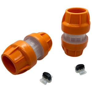 The Clear-Lock Couplers and PinPoint Splices in one simple package. All the advantages of the Clear-Lock couplers with water-tight connectors for the PinPoint locatable duct in one simple kit. A 2.50" kit is also available with our new Redi-Lock coupler.