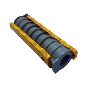 Excellent for use in repair scenarios or at jetting heads, the MicroDuct Split Coupler provides a high quality, air- and water-tight seal. The divisible halves allow for installation around pre-installed cables. 