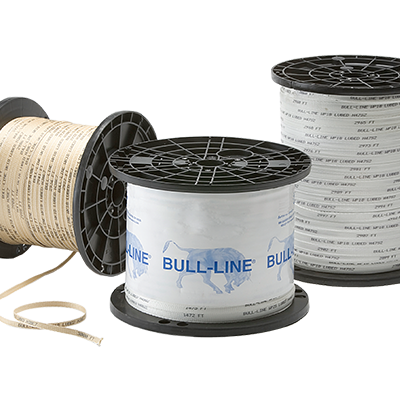 Choose from Woven Polyester, Locatable/Detectable or Aramid Bull-Line Pull Tape. Available in pull strengths from 500lb – 6,000lb tensile strengths. Bull-Line Pull Tape can be pre-installed into conduit. Test results prove that Bull-Line is superior when compared to competitor brands.